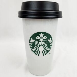 ☕️Starbucks 2011 White Grande Ceramic Cup 12oz Tall Travel Mug
